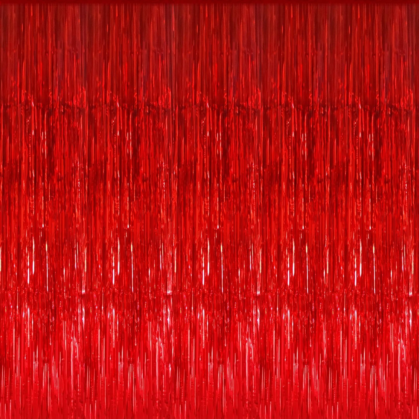 GOER 3.2 ft x 8.2 ft Metallic Tinsel Foil Fringe Curtains Party Photo Backdrop Party Streamers for