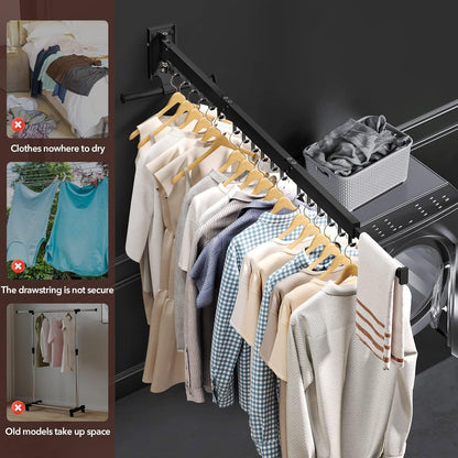 Wall Mounted Clothes Hanger,Clothes Drying Rack,Laundry Drying Rack,Drying Rack Clothing,Laundry