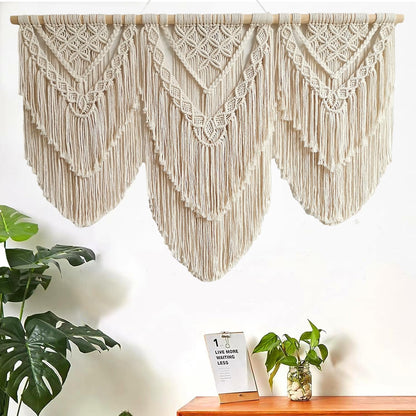 large macrame wall hanging - Boho Tapestry Macrame Wall Decor Art- Chic Bohemian Handmade Woven