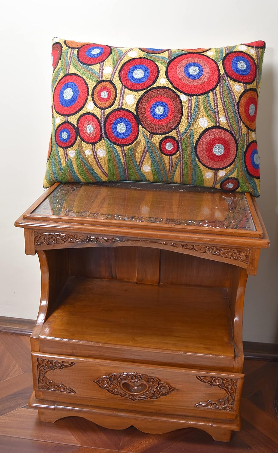 Lumbar Yellow Poppy Floral Pillow Cover Red Poppies Flower Pillows Farmhouse Chair Cushion Floral