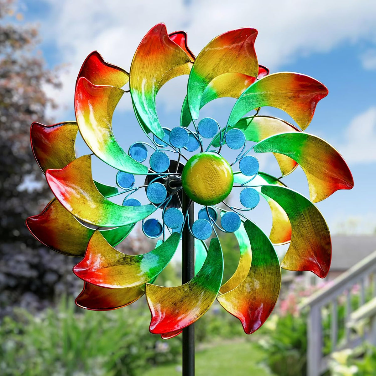 Wind Spinner - Metal Large Wind Spinners Outdoor - Windmill for Yard and Garden, Gift for Family
