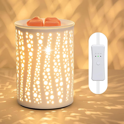 PALANCHY Wax Melt Warmer with Timer Electric Candle Wax Warmer Ceramic Oil Burner with 2/4/8 Hr