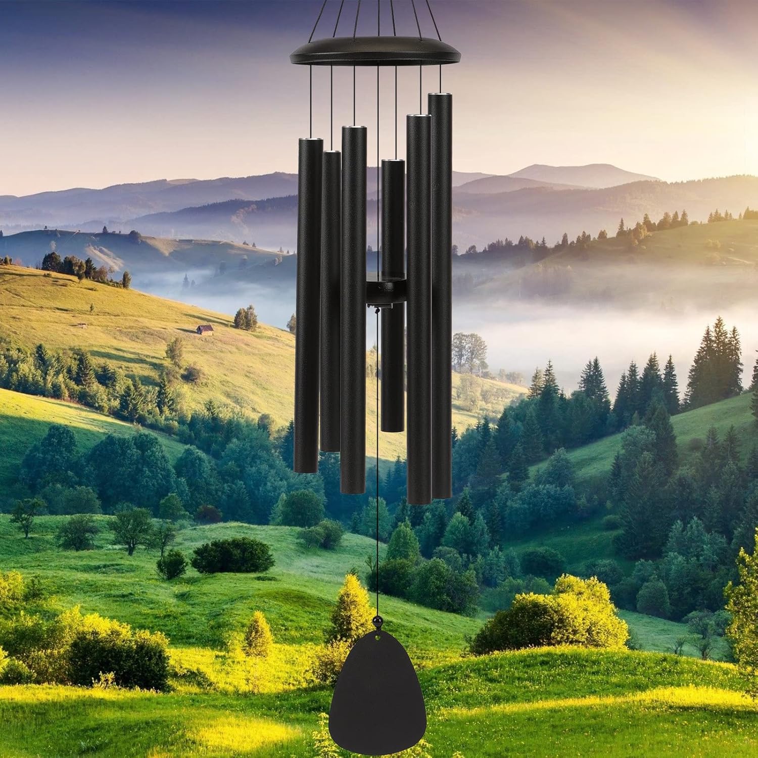 Wind-Chimes-Outdoor-Large-Decor, Deep Tone Soothing Melodic Tones Windchimes, Wind Chimes for