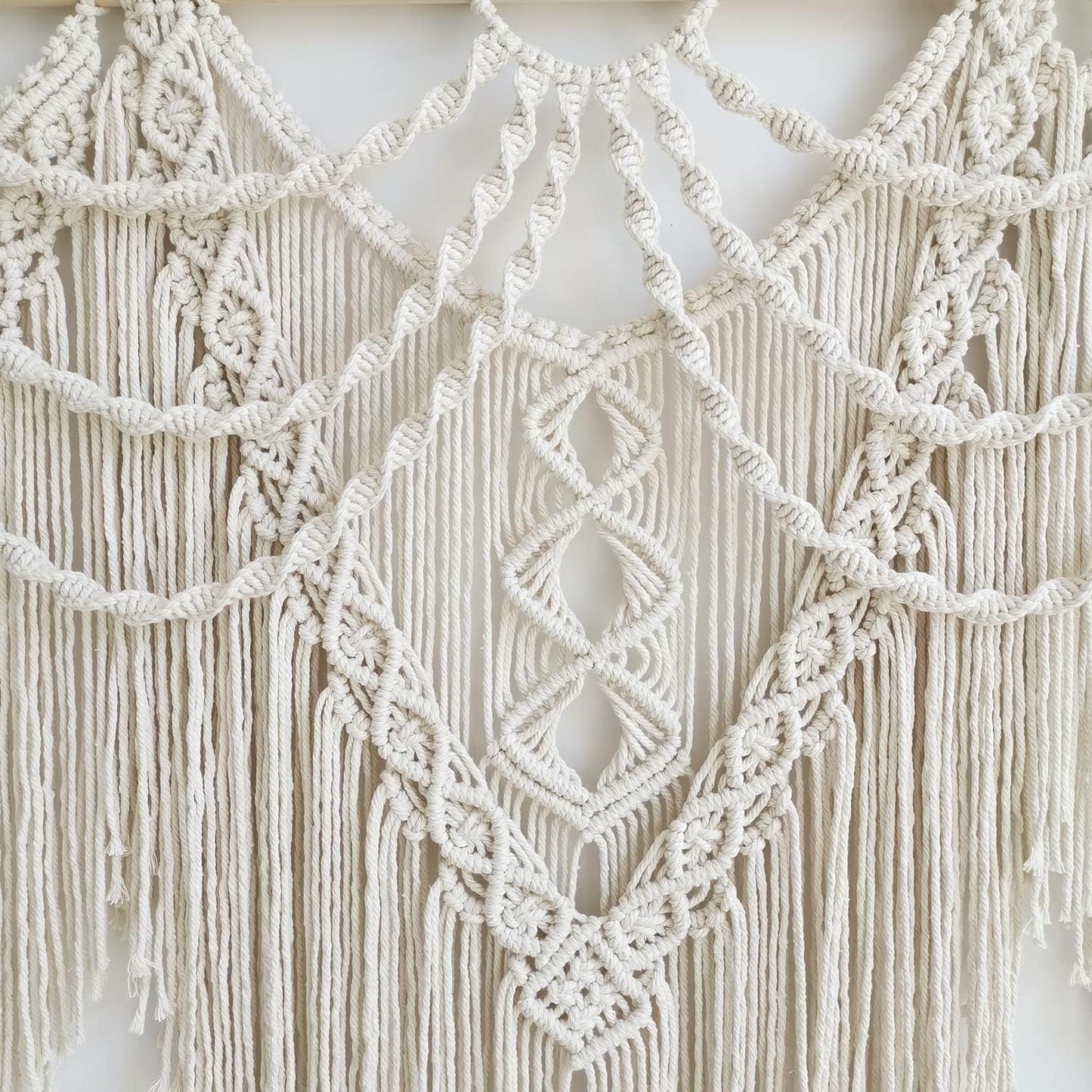 large macrame wall hanging - Boho Tapestry Macrame Wall Decor Art- Chic Bohemian Handmade Woven