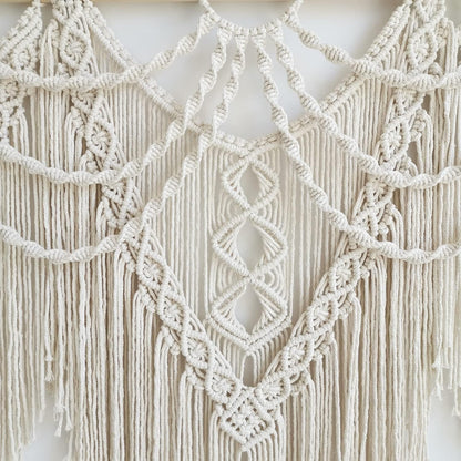 large macrame wall hanging - Boho Tapestry Macrame Wall Decor Art- Chic Bohemian Handmade Woven