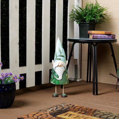 Alpine Corporation MCC798HH See No Evil Metal Gnome Decor, Whimsical Playful Décor for Patio &