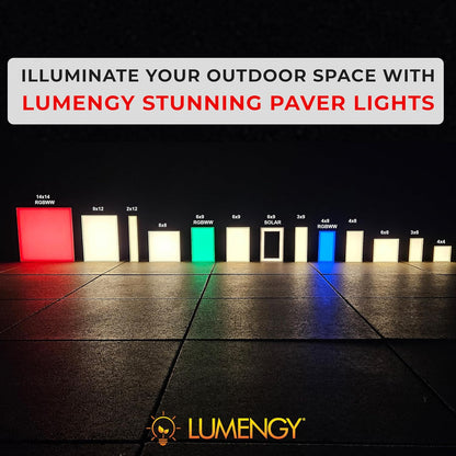 LUMENGY Paver Light 6X12 Inch (5.9 X 11.81 inch), Warm White 2700K Glare-Free Illumination for
