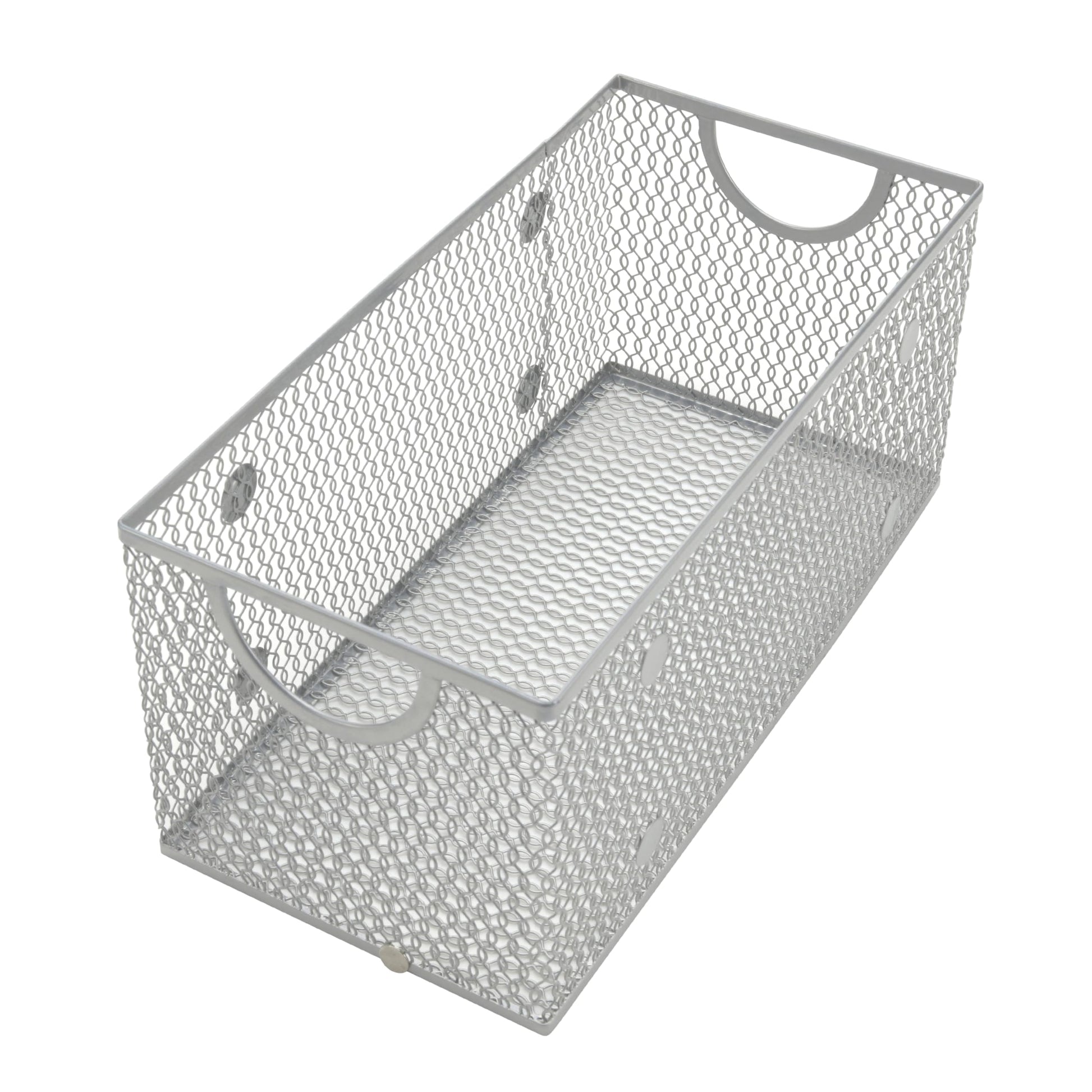 YBM Home Mesh Wire Storage Basket for Shelves, Pantry Organization, and Kitchen - Multipurpose