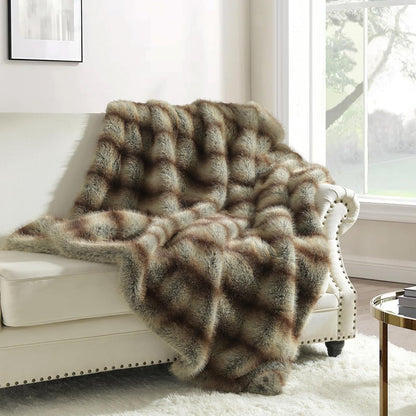 HORIMOTE HOME Luxury Plush Blanket, Soft & Cozy Fur Throw Blanket for Couch, Bed and Sofa, Fluffy