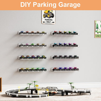 upsimples 12 Pack Acrylic Shelves Wall Organizer and Storage, 15" Display Shelf for Figure, Toy