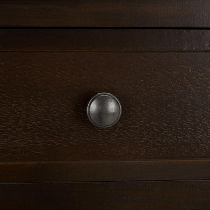 SAFAVIEH Furniture - Michaela 1-Drawer Storage Unit - Dark Chocolate - Solid Wood - Farmhouse