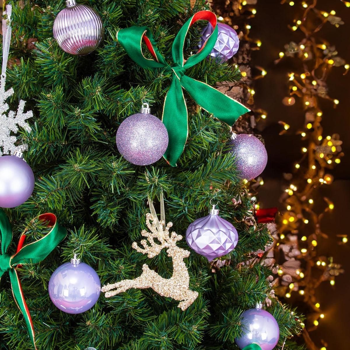 Every Day is Christmas Ornaments, Shatterproof Christmas Tree Ornament Set, Christmas Balls
