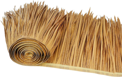 23.6ft Tiki Straw Roof Thatch–Mexican Style Artificial Palm Thatch Rolls,Tiki Bar Hut Grass Duck