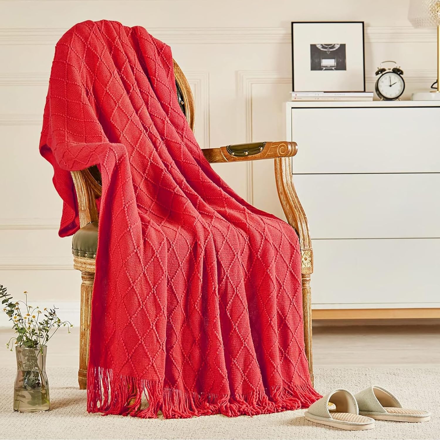 inhand Knitted Gift Throw Blankets for Couch and Bed,Valentines Day Decor Blanket for Her Him