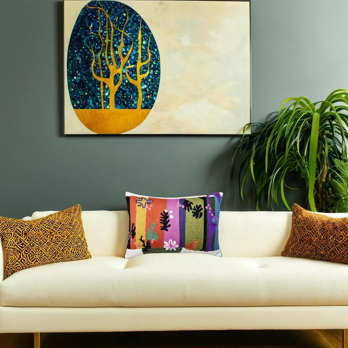 Lumbar Matisse Decorative Pillow Cover Art Nouveau Toss Pillowcase Farmhouse Chair Cushion