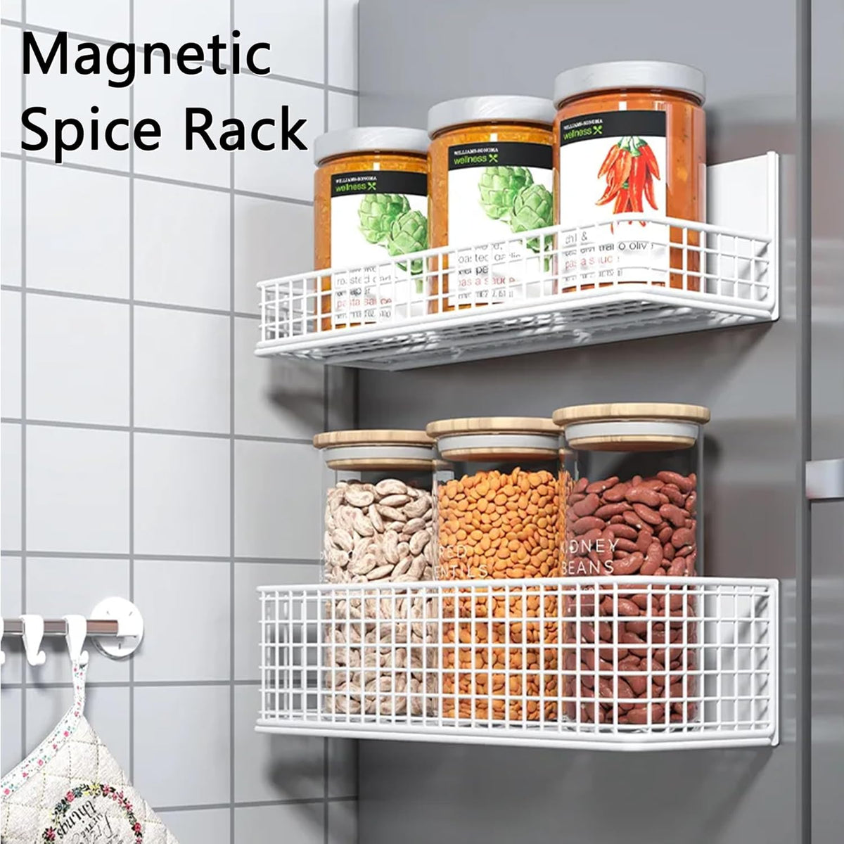 Magnetic Basket Magnetic Fridge Organizer Magnetic Pencil Holder Whiteboard Accessories Home
