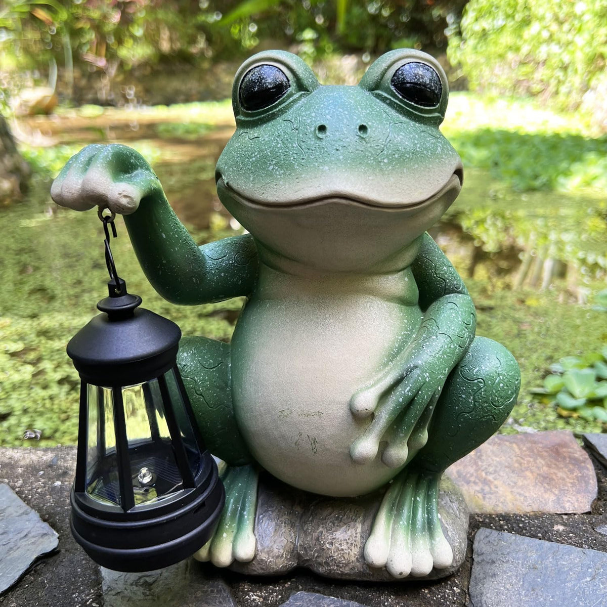 YODY Solar Garden Statues Outdoor Decor- Yard Decorations for Patio, Balcony, Backyard, Lawn