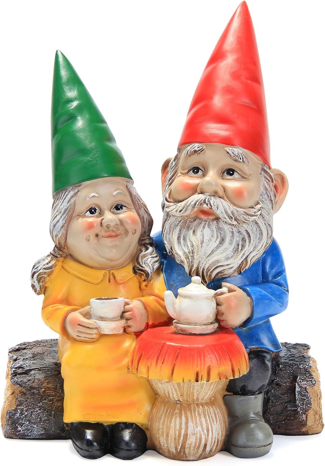Garden Gnome Statue for Outdoor Decoration,Couple in Love Gnome Figurine for Patio Yard Lawn