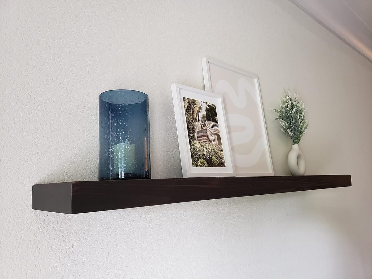 joelsantiques - 42 Inch Wooden Floating Shelves for Wall - 42x6x2 in - Made of Natural Wood - Long