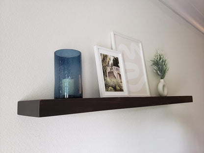 joelsantiques - 42 Inch Wooden Floating Shelves for Wall - 42x6x2 in - Made of Natural Wood - Long