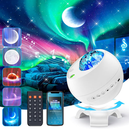 Galaxy Projector Northern Lights Projector,180 Lighting Modes Galaxy Light Projector, 15 White
