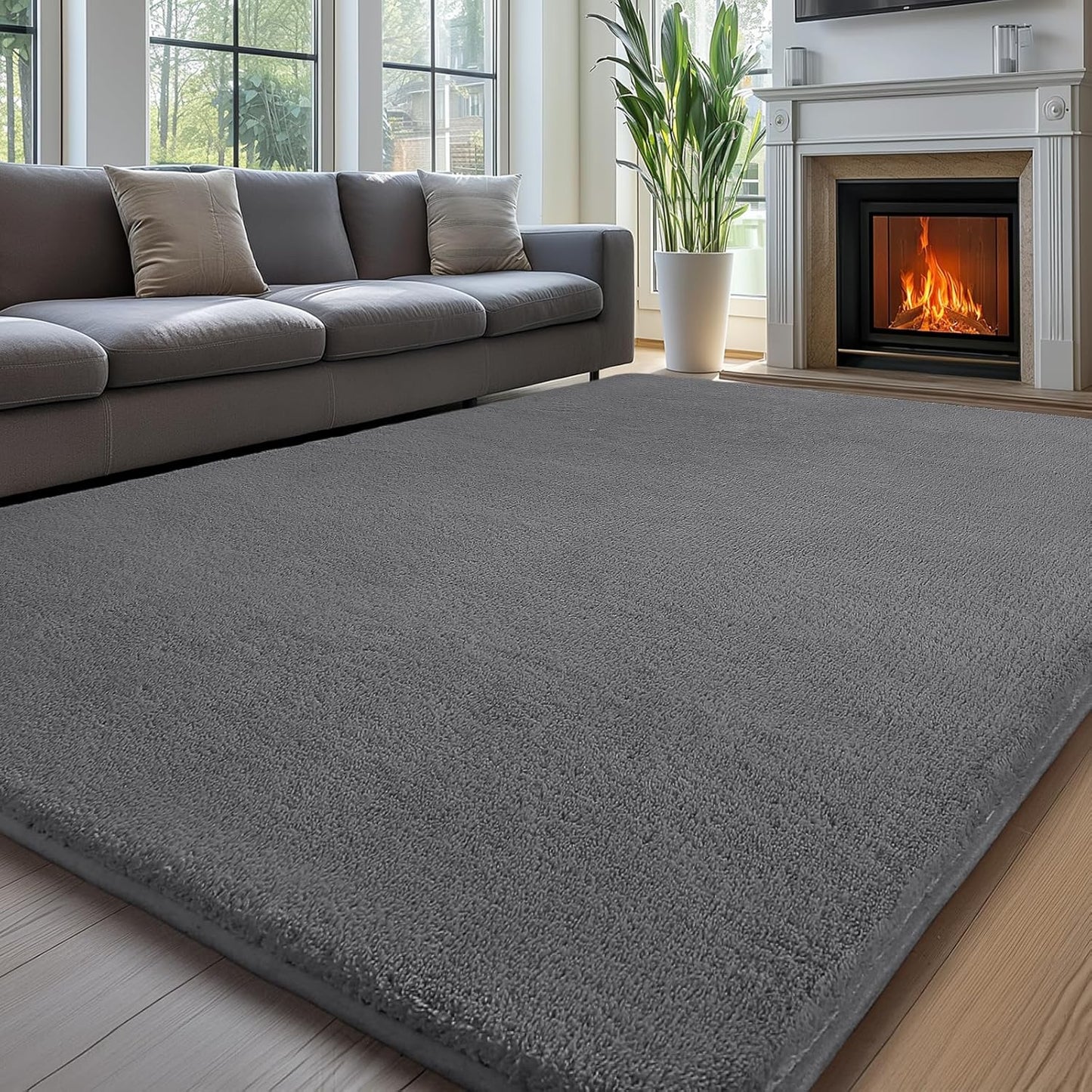 Sour Lemon 6x9 Area Rugs for Living Room, Soft Large Area Rug Fluffy Rugs for Bedroom，Machine