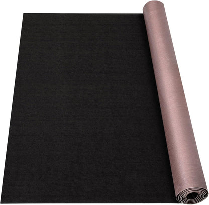 Marine Carpet, 5 FT x 20 FT Black Indoor/Outdoor Carpet, 0.2" Thick, Non-Slip, Waterproof, Machine