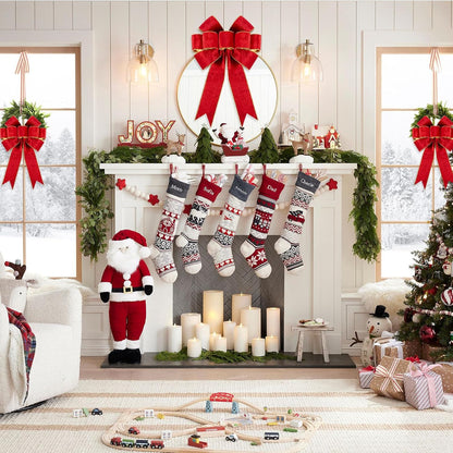 1Pack Large Christmas Bows Velvet Red Bows Holiday Red Christmas Bows Decorations for Wreath Velvet