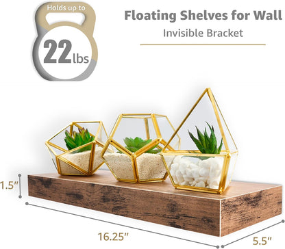 Sorbus Floating Shelves for Wall, Bathroom Shelves Wall Mounted for Kitchen, Bedroom, Living Room