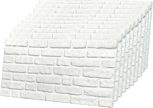 IZODEKOR 3D Stone Effect Wall Panels - Faux Stone Paneling for Living Room, Kitchen, Bathroom and