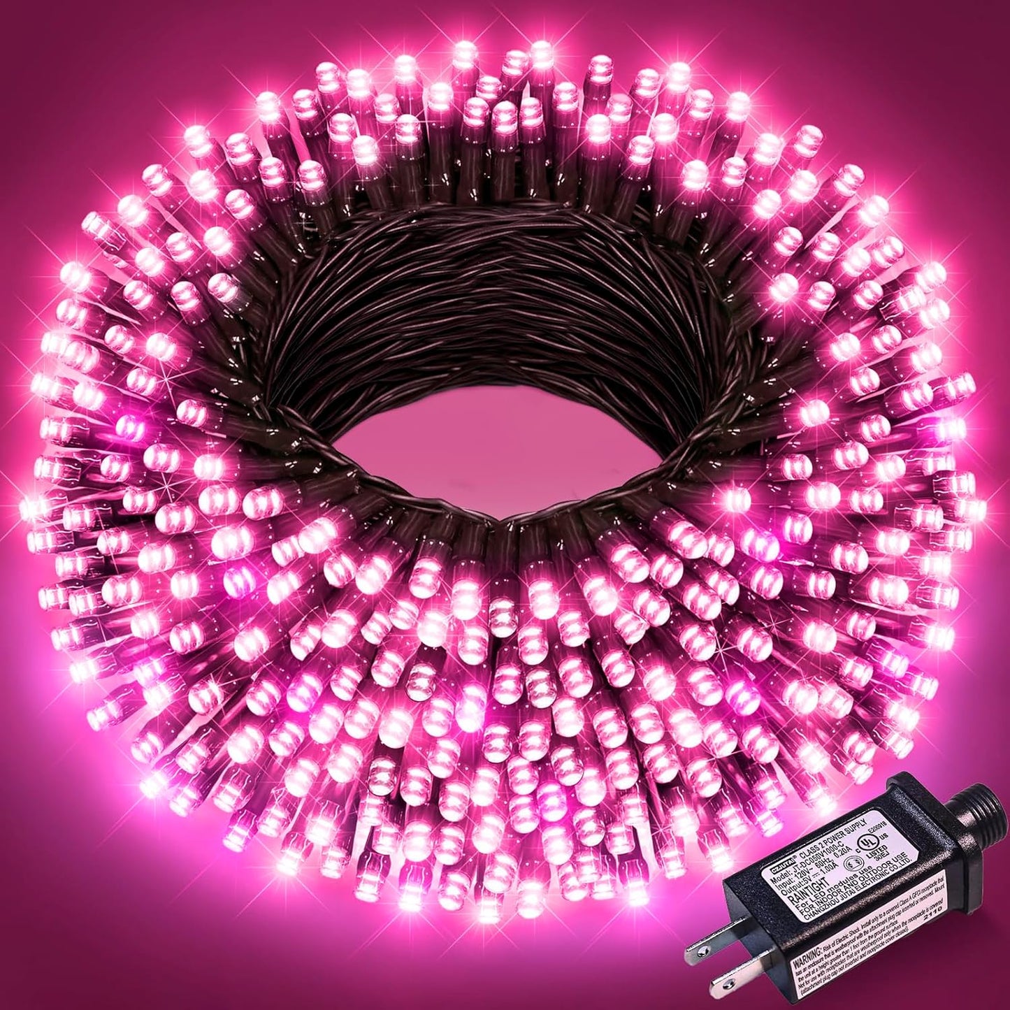 100FT 300 LED Christmas Lights Outdoor, Green Wire Christmas Tree Lights with 8 Modes Waterproof