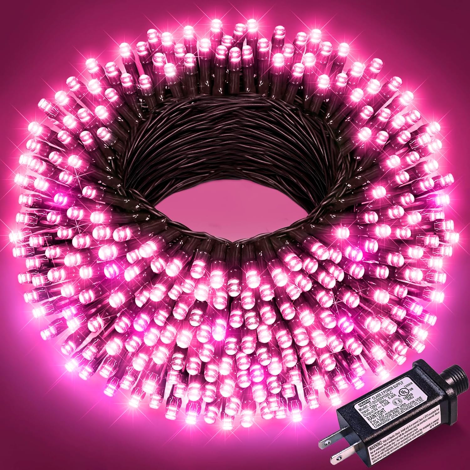 100FT 300 LED Christmas Lights Outdoor, Green Wire Christmas Tree Lights with 8 Modes Waterproof