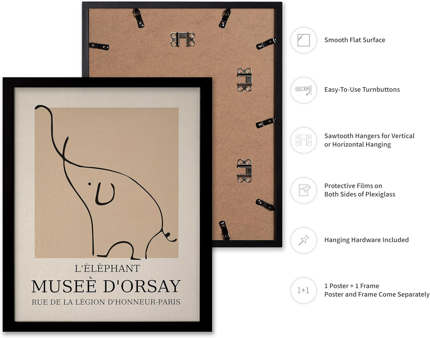 Poster Master Vintage Poster - Retro Minimalist Print - Gift for Artist, Housewarming - Elephant