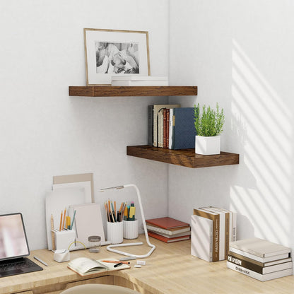 Fun Memories 24 Inch Floating Shelves Wall-Mounted, 10 Inch Deep Wall Shelves, 24 x 10 Floating