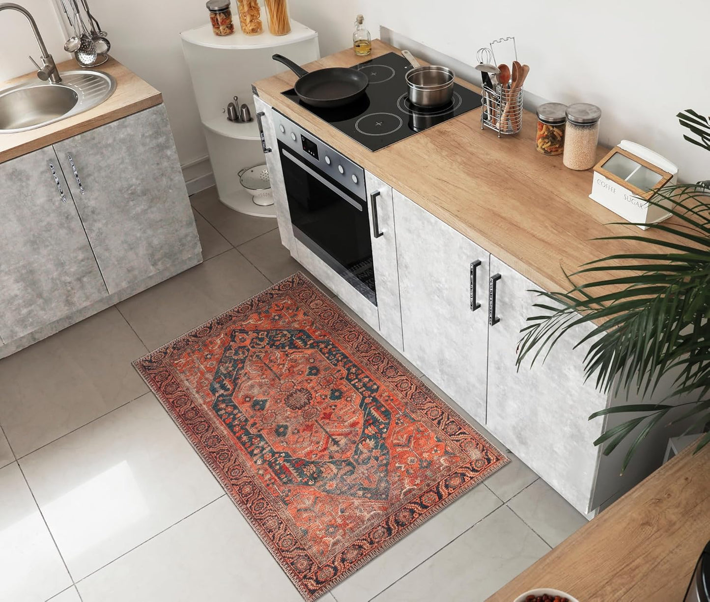 Keen Home Design 2x3 Rug - Machine Washable Entry Rug with Non-Slip Backing, Ideal for Enteryway