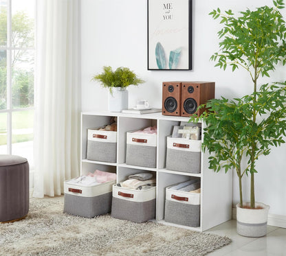 DECOMOMO Storage Baskets for Shelves - Fabric Closet Organizers and Storage Bins, Perfect Baskets