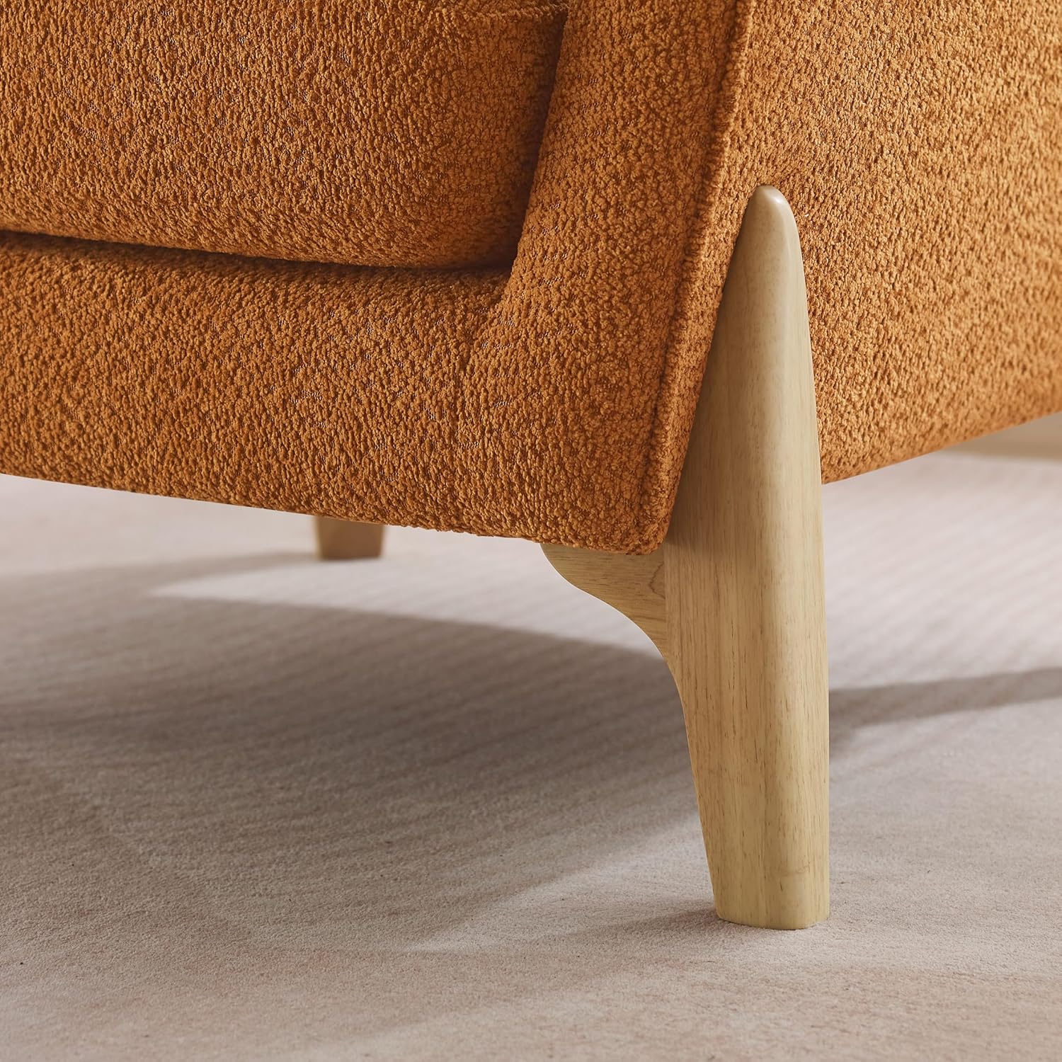 Accent Chair 31" Oversized Reading Chair Comfy Upholstered Boucle Lounge Armchair, Modern Living