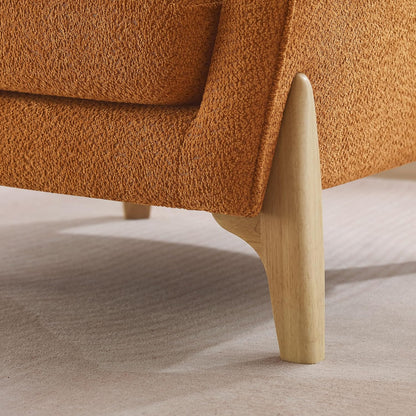 Accent Chair 31" Oversized Reading Chair Comfy Upholstered Boucle Lounge Armchair, Modern Living
