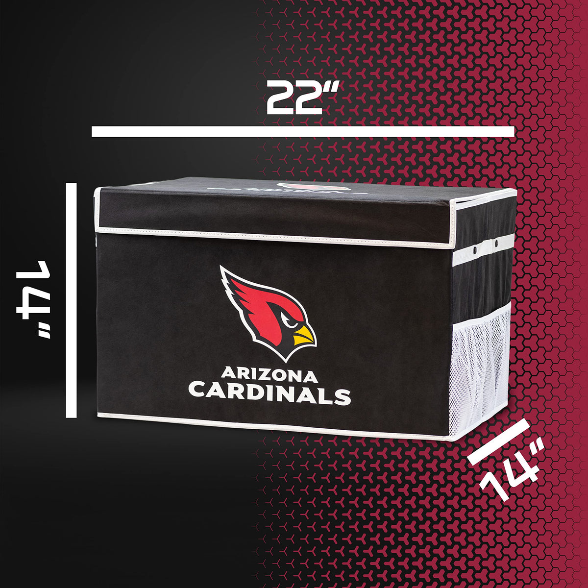 NFL Arizona Cardinals NFL Team Licensed Collapsible Storage Footlocker Bin Smallnfl Team Licensed