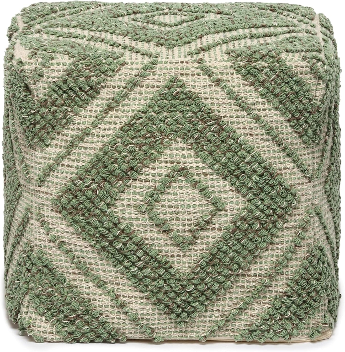 REDEARTH · Tufted Pouf Ottoman with Filler Textured Storage Cube Bean Bag Pouffe Footrest for