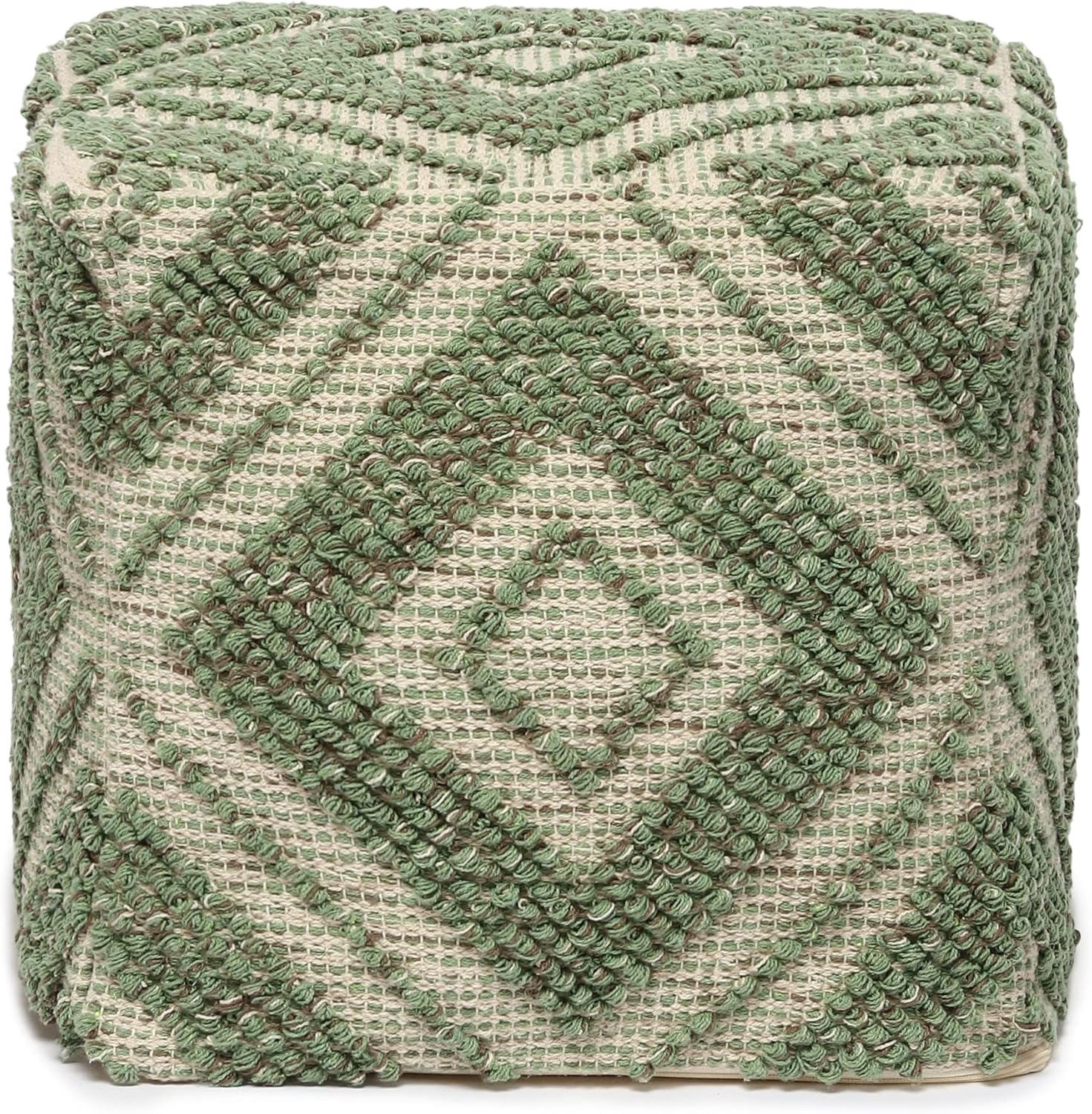 REDEARTH · Tufted Pouf Ottoman with Filler Textured Storage Cube Bean Bag Pouffe Footrest for