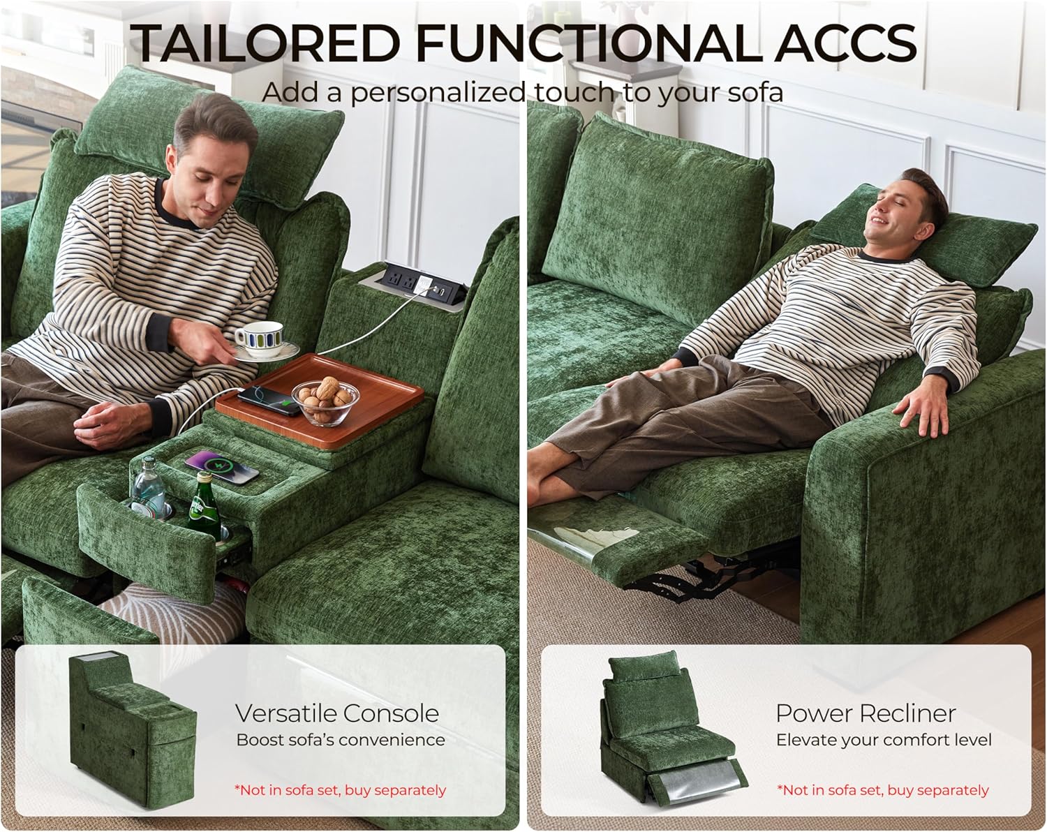 Oversized Modular Sofa Comfy Cloud Couch with Storage, Extra Deep Plush Sectional Sofa Set for