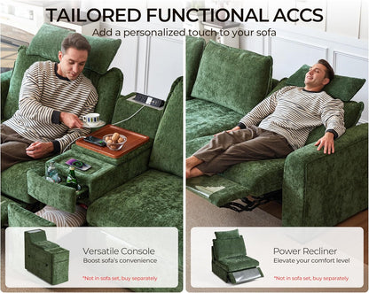 Oversized Modular Sofa Comfy Cloud Couch with Storage, Extra Deep Plush Sectional Sofa Set for