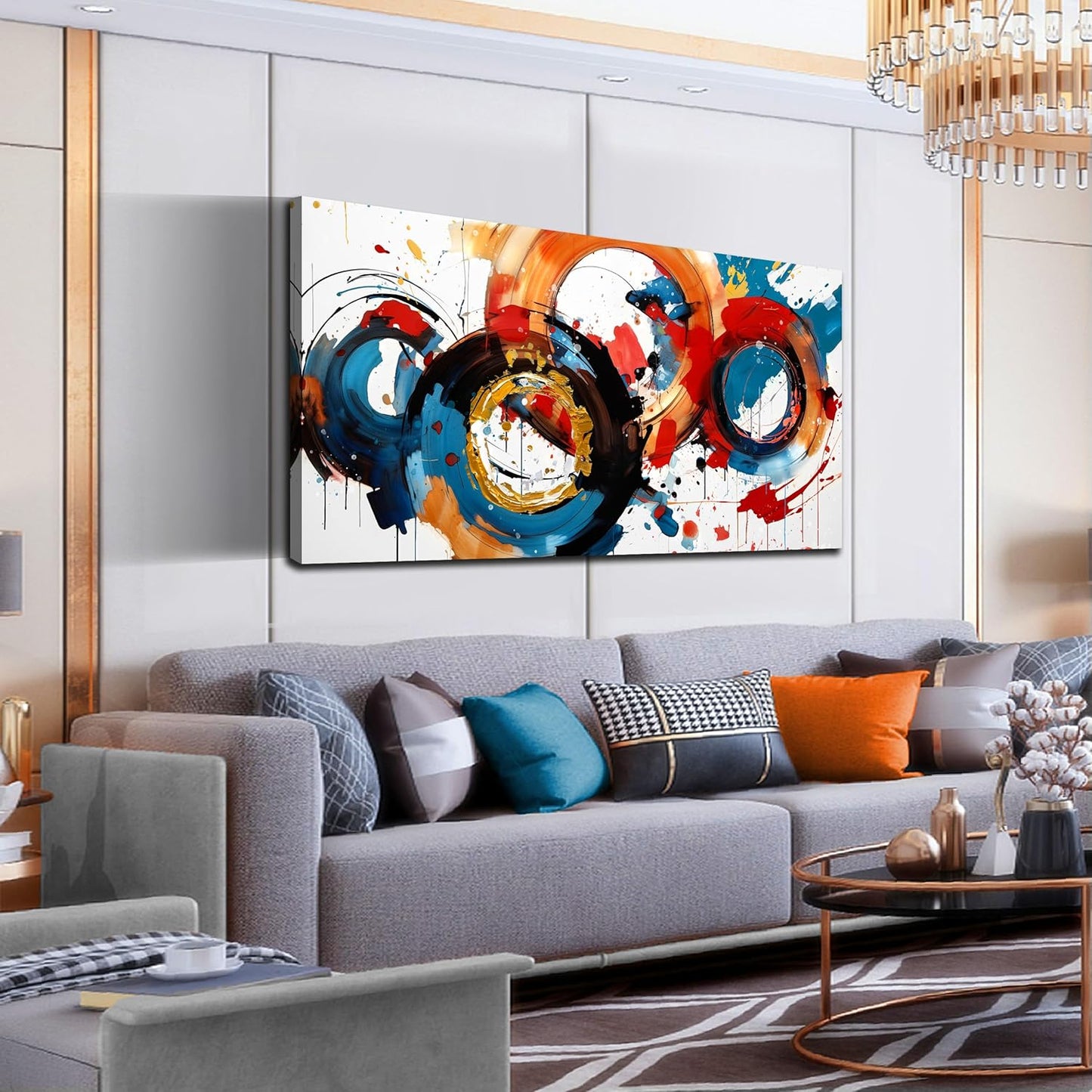 Abstract Wall Art Large Canvas Prints Modern Living Room Bedroom Home Office Wall Decor Framed