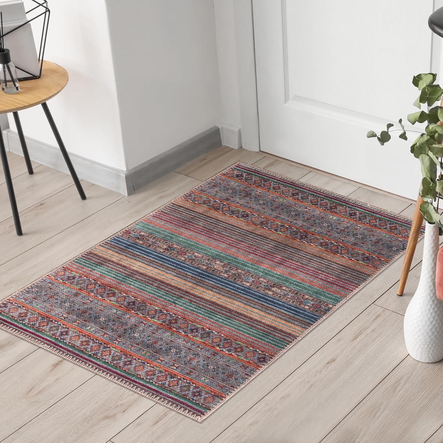 Keen Home Design 2x3 Rug - Machine Washable Entry Rug with Non-Slip Backing, Ideal for Enteryway
