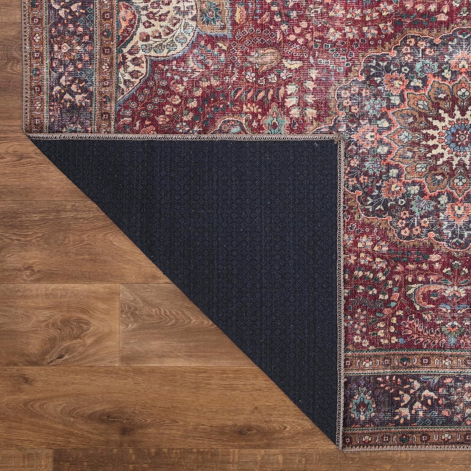 Keen Home Design 8x10 Rug - Machine Washable Area Rug with Non-Slip Backing, Ideal for Living Room