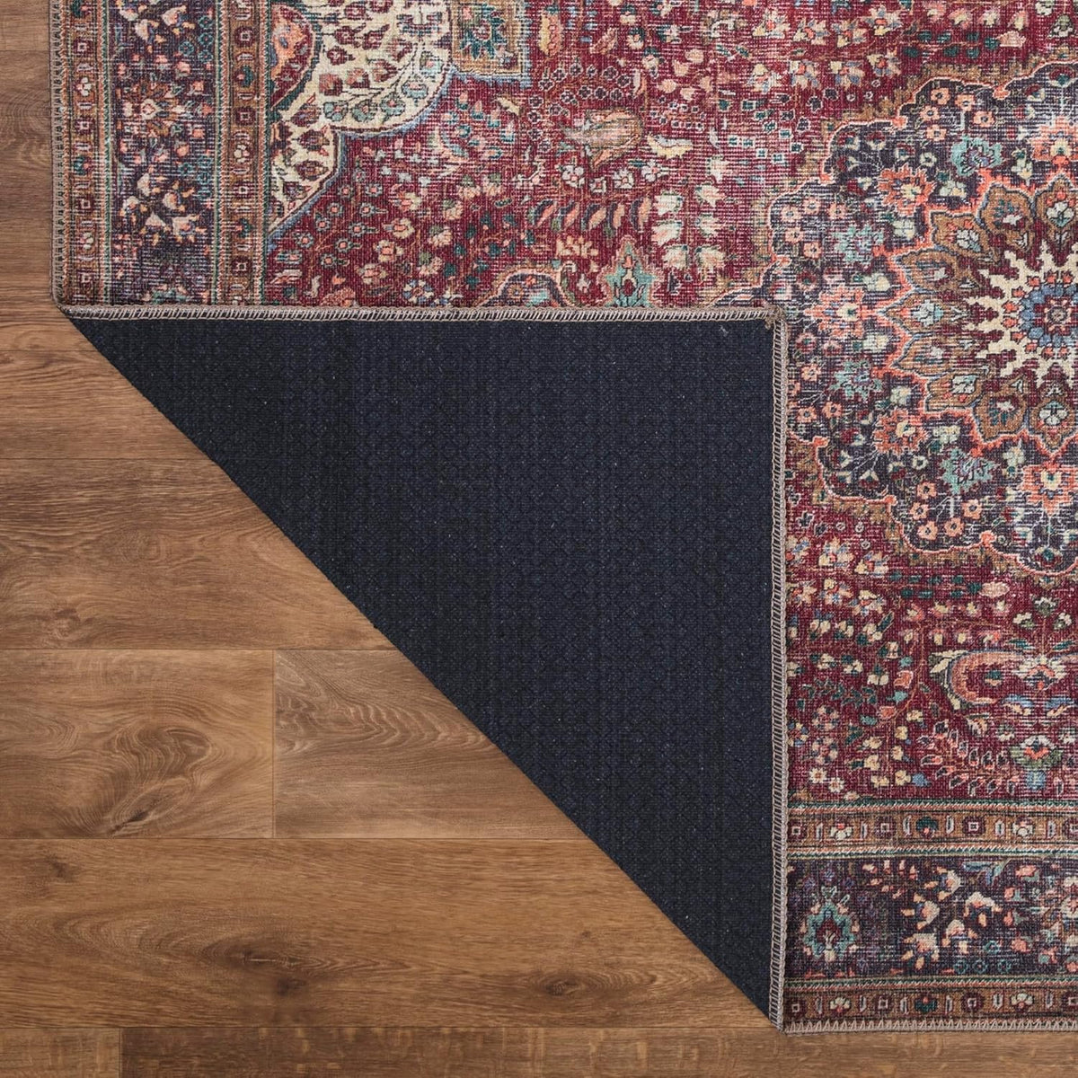 Keen Home Design 4x6 Rug - Machine Washable Area Rug with Non-Slip Backing, Ideal for Living Room