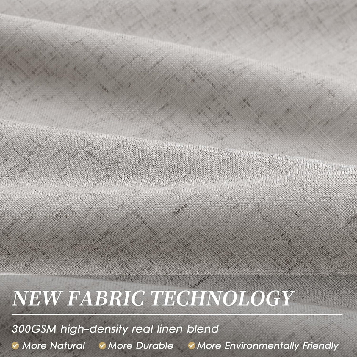 BOODII Full Blackout Curtains 90 Inches Long Room Darkening Curtain for Bedroom Sliding Door