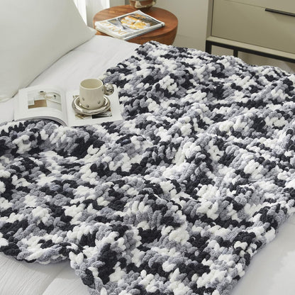 Amélie Home Chunky Knit Throw Blanket for Couch, Soft Chenille Crochet Blanket for Sofa, 50"x60"