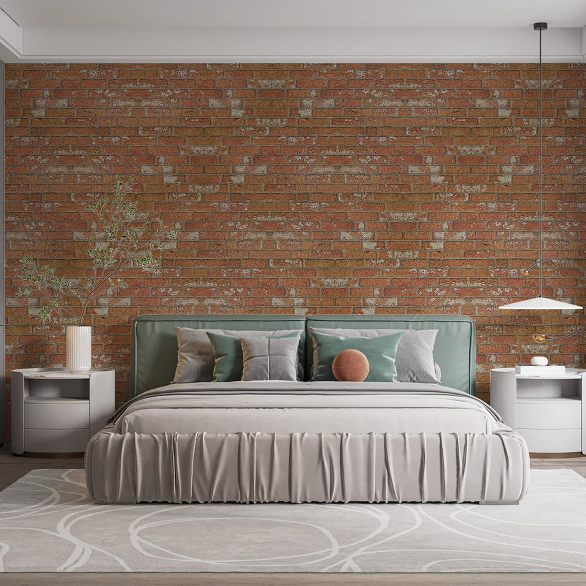 IZODEKOR 3D Wall Panels Brick Effect - Cladding, Stone Look, Styrofoam Facing for Living Room